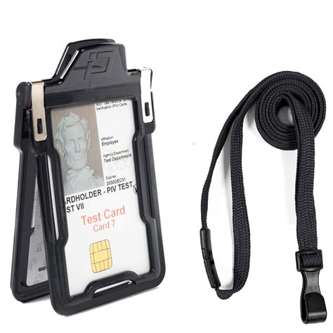 rfid blocking badge holders|identity stronghold secure badge holder.